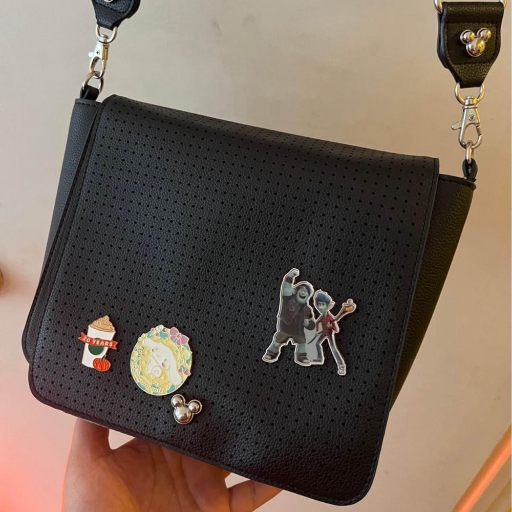 Disney Pin Showcase CrossBody Leather Purse bag